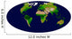 Enhanced Vegetation Index Map Wall Decal