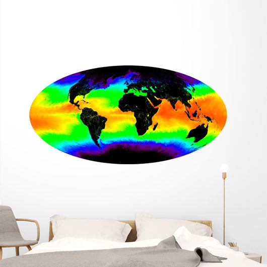 Sea Surface Temperature Wall Decal