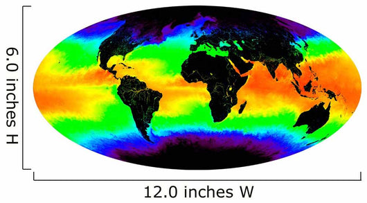 Sea Surface Temperature Wall Decal