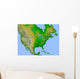 Topographic North America Wall Decal