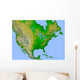 Topographic North America Wall Decal