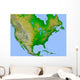 Topographic North America Wall Decal