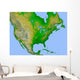 Topographic North America Wall Decal