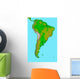 Topographic South America Wall Decal