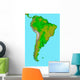 Topographic South America Wall Decal