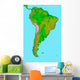 Topographic South America Wall Decal