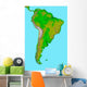 Topographic South America Wall Decal