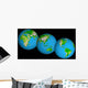 Topographic Views World Wall Decal