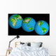 Topographic Views World Wall Decal