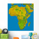 Topographic Africa Wall Decal