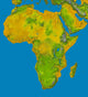 Topographic Africa Wall Decal