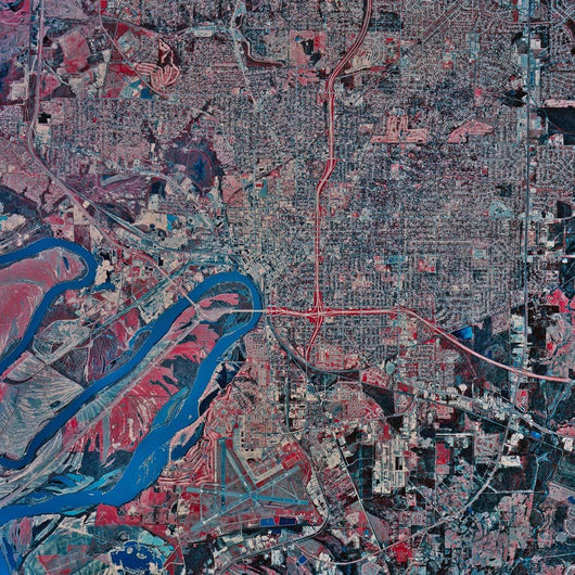 Satellite Montgomery Alabama Wall Decal