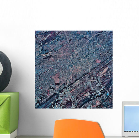 Satellite Birmingham Alabama Wall Decal