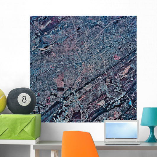 Satellite Birmingham Alabama Wall Decal