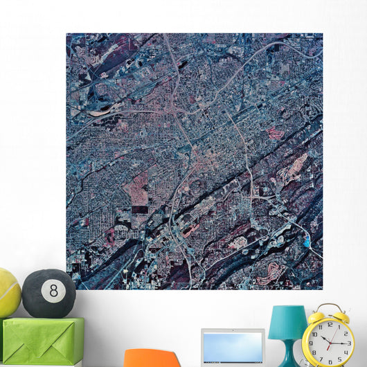 Satellite Birmingham Alabama Wall Decal