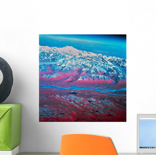 Satellite Mount McKinley Alaska Wall Decal