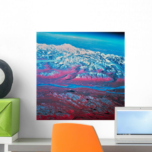 Satellite Mount McKinley Alaska Wall Decal