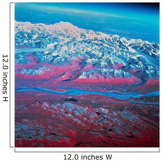 Satellite Mount McKinley Alaska Wall Decal