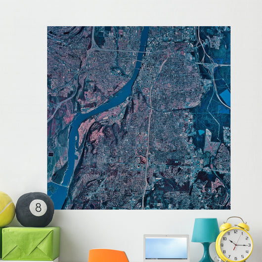 Satellite Little Rock Arkansas Wall Decal
