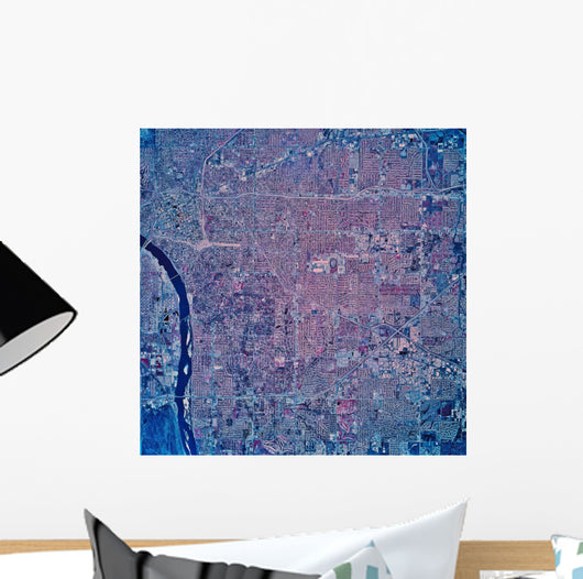 Satellite San Jose California Wall Decal
