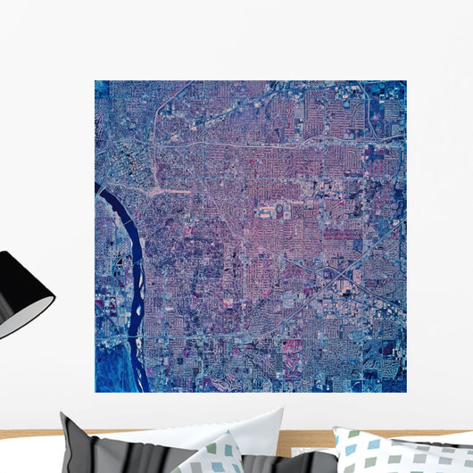 Satellite San Jose California Wall Decal