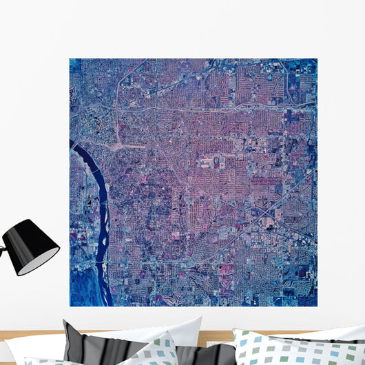 Satellite San Jose California Wall Decal