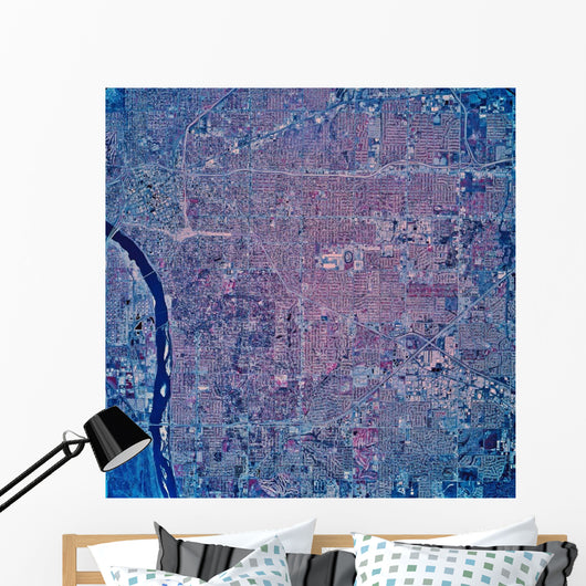 Satellite San Jose California Wall Decal