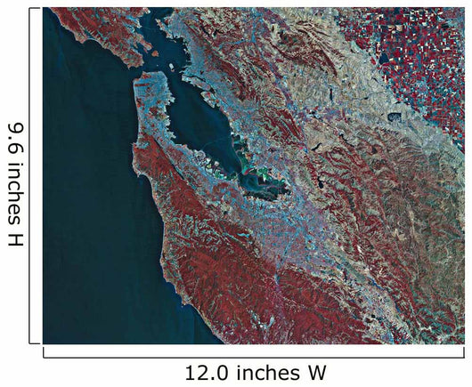 Satellite San Francisco California Wall Decal Design 1