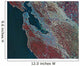Satellite San Francisco California Wall Decal Design 1