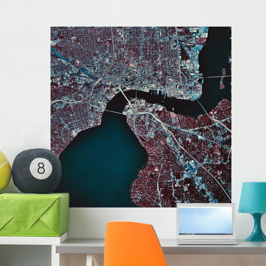 Satellite Jacksonville Florida Wall Decal