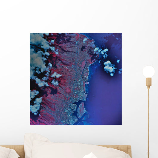 Satellite Honolulu Hawaii Wall Decal