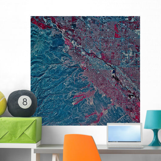 Satellite Boise Idaho Wall Decal