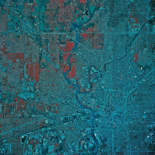 Satellite Indianapolis Indiana Wall Decal