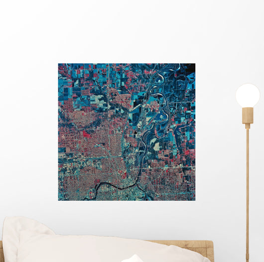 Satellite Washington Dc Wall Decal Design 2