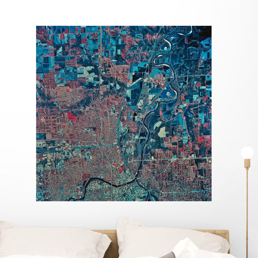 Satellite Washington Dc Wall Decal Design 2