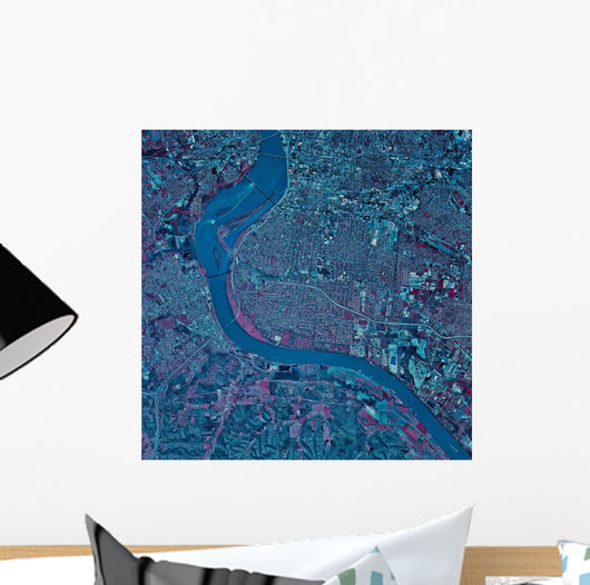 Satellite Louisville Kentucky Wall Decal