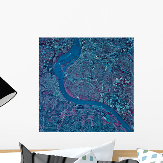 Satellite Louisville Kentucky Wall Decal