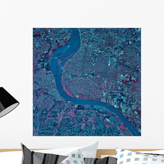 Satellite Louisville Kentucky Wall Decal