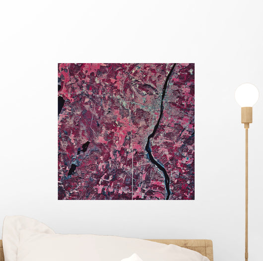 Satellite Augusta Maine Wall Decal