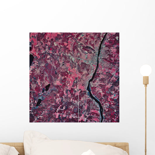 Satellite Augusta Maine Wall Decal