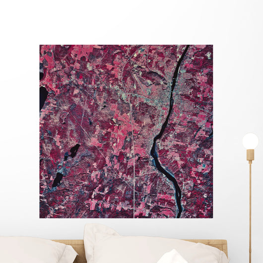 Satellite Augusta Maine Wall Decal