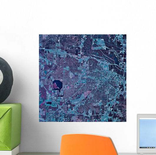 Satellite Jackson Mississippi Wall Decal