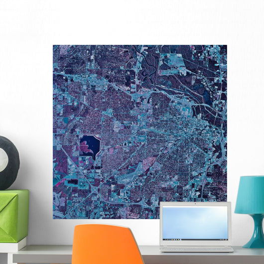 Satellite Jackson Mississippi Wall Decal