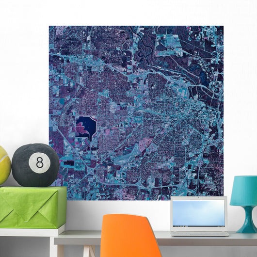 Satellite Jackson Mississippi Wall Decal