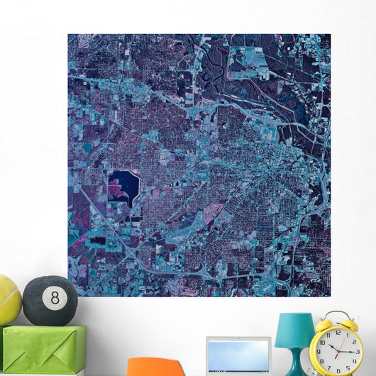 Satellite Jackson Mississippi Wall Decal