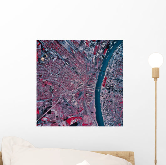 Satellite St Louis Missouri Wall Decal Design 1