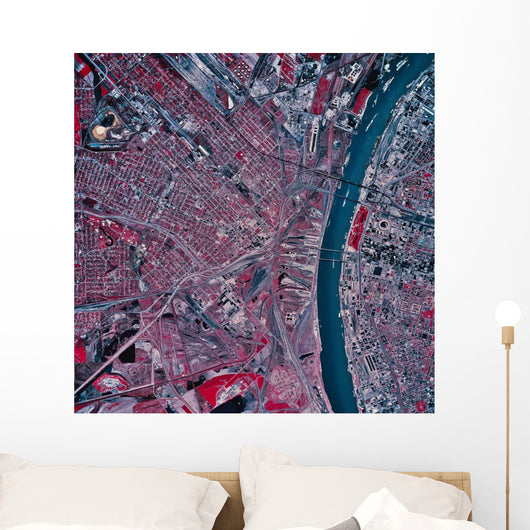 Satellite St Louis Missouri Wall Decal Design 1