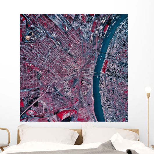 Satellite St Louis Missouri Wall Decal Design 1
