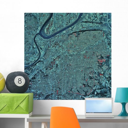 Satellite Kansas City Missouri Wall Decal