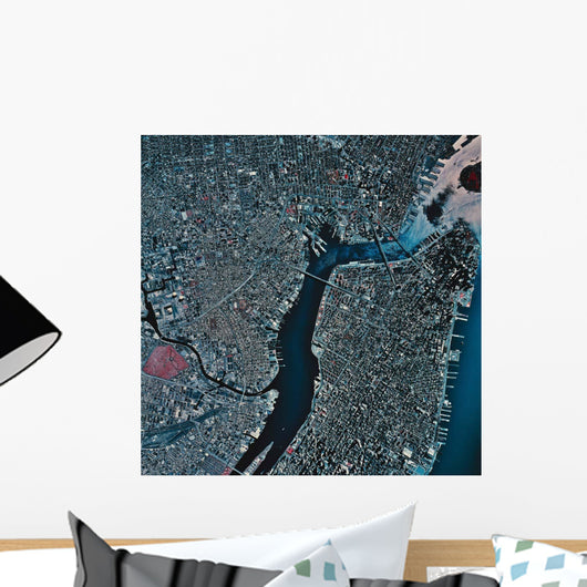 Satellite New York New Wall Decal Design 1